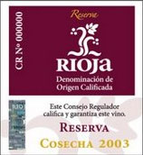 contraetiquetas de Rioja